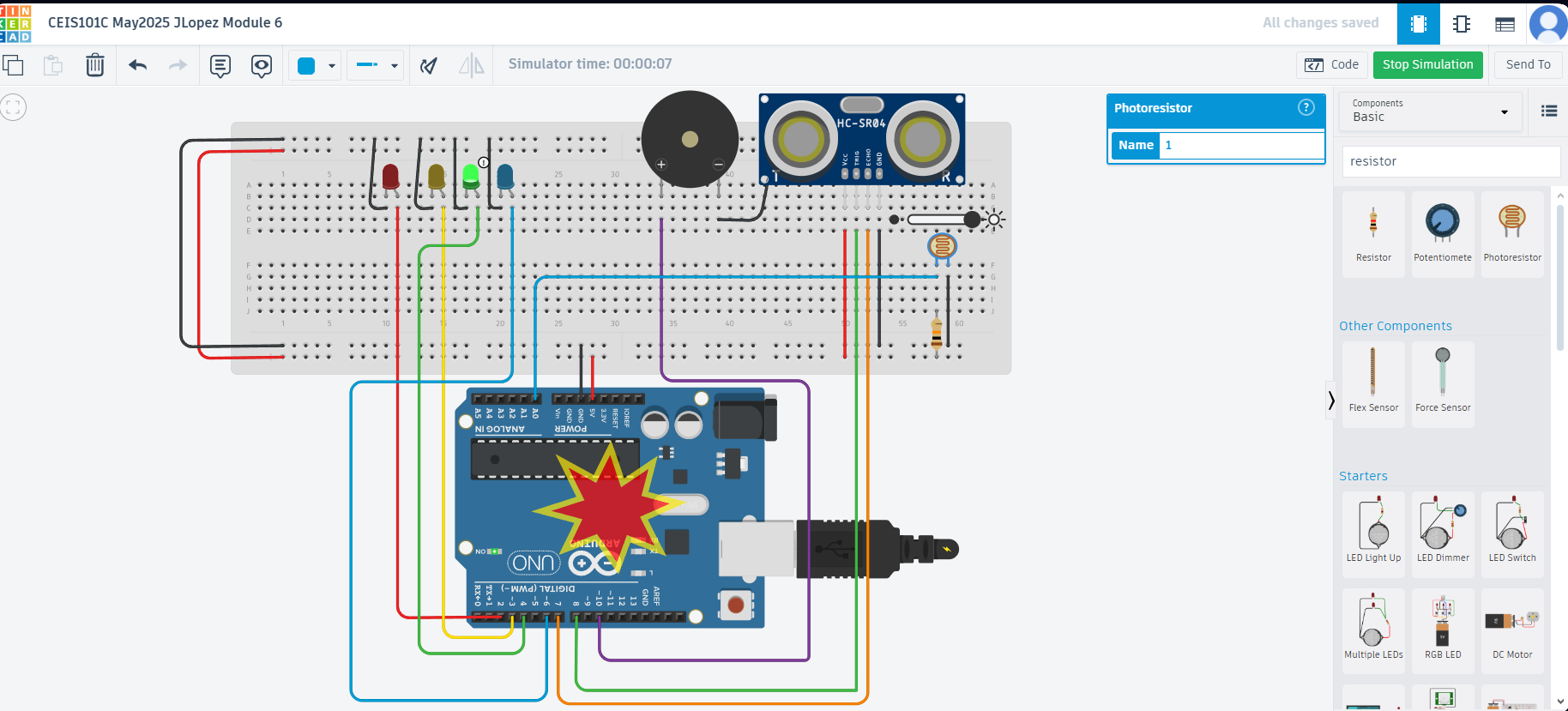 Screenshot del Proyecto IoT